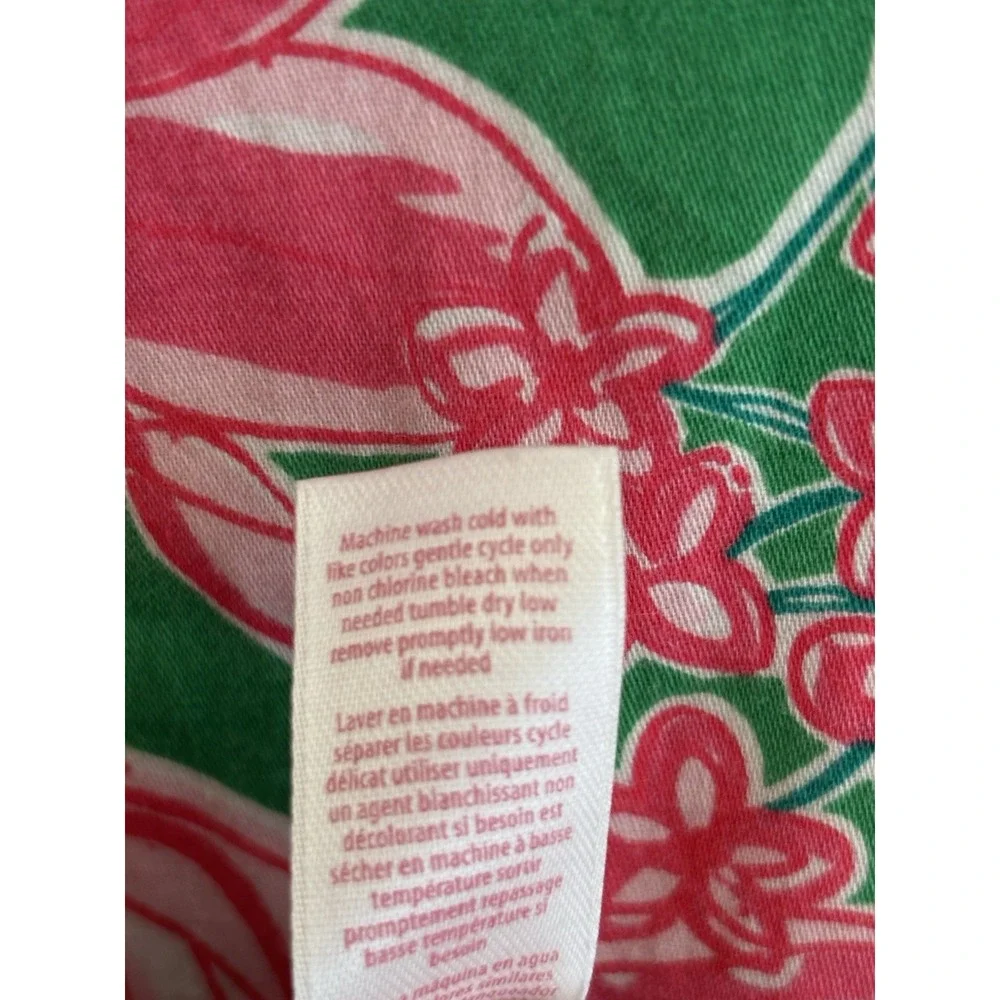 Lilly Pulitzer Women's‎ Pick of the Bunch Pajama TOP Floral Button-Down Small